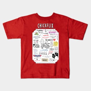 Chick Flicks Rom Com Quotes Kids T-Shirt